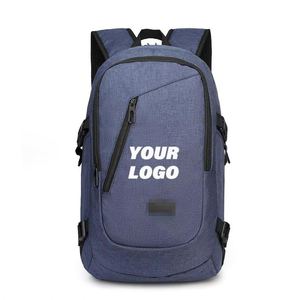 Mochila Personalizada con Logotipo Unisex Negra de Poliéster, Nailon, Cuero Oxford, Mochila para Portátil, Mochila de Oficina para Hombre - Product Image 2