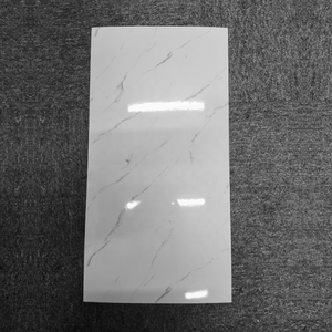 30*60cm PVC 대리석 벽 스티커 블루 광택 인테리어 아파트 유약 광택 도자기 대리석 바닥 벽 타일 벽 종이 - Product Image 2