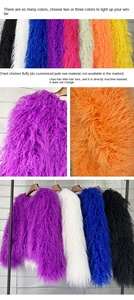 Q20846 sólido Otoño Invierno suave abrigo de piel peluda burbuja lana cálido Faux mujeres abrigo de piel mullida chaqueta femenina prendas de vestir exteriores - Product Image 2