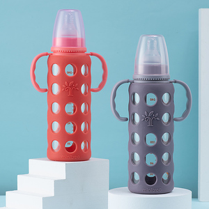 Biberón de Vidrio de Alta Transmisión de 240 ml, Tamaño Estándar, Resistente a Impactos - Product Image 2
