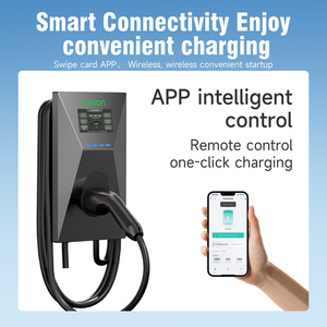Estación de Carga para Vehículos Eléctricos OEM de 7-22kw AC, con Enchufe Tipo 1 o Tipo 2, Montada en el Suelo, para Autos Tesla - Product Image 4