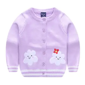 Sweter Rajut Kardigan Anak Perempuan, Sweater Rajut Kardigan Anak-anak dari Korea Model Premium Baru