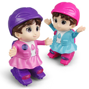 Giocattolo elettrico della ragazza di ballo dell'elefante del <span class=keywords><strong>robot</strong></span> di pattinaggio leggero di musica di camminata rotante del fumetto di vendita calda - Product Image 1