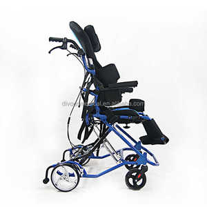 Nuevo producto de alta calidad plegable de aluminio para niños, silla de ruedas Manual para parálisis cerebral, silla de ruedas para niños, cochecito - Product Image 4