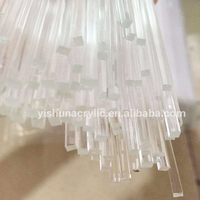 Usine en gros 2mm 3mm 4mm 5mm 6mm clair carré Pmma plastique acrylique tige transparente