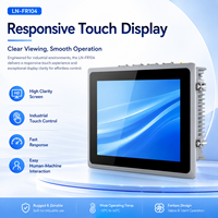 Computadora Comercial con Pantalla Táctil de 10.4 Pulgadas, Doble LAN, COM, USB para Kiosco de Autoservicio, OEM, ODM, Pantalla Táctil Personalizada, PC Todo en Uno