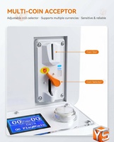 ZDYS Machine à mini-poupées entièrement transparente de haute qualité avec accepteur de billets et prise en charge de l'anglais pour les centres d'arcade