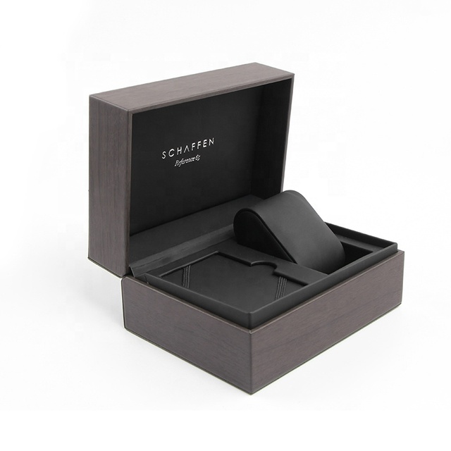 Custom Wooden Watch Box Luxury Watch Box for Watch and Warranty Card Packaging