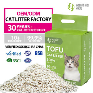 Litière pour chat en tofu biodégradable et écologique, 2,5 kg, sans poussière, hautement absorbante, à agglomération rapide, pour les familles multi-chats - Product Image 5