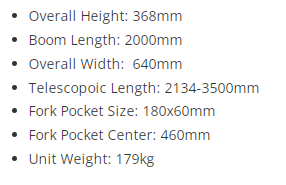 3000kg CF-KA300 xe nâng JIB ngã ba Túi gắn tập tin đính kèm dễ dàng nâng tải nặng 3ton điều chỉnh hoist JIB Boom Crane spreader - Product Image 6