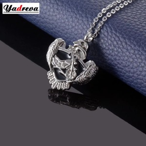Collier pendentif moto en acier inoxydable, souvenir commémoratif pour cendres, bijoux pour homme et garçon - Product Image 1