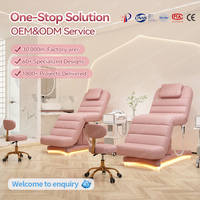 Madamcenter Chaise de technicien de spa hydraulique mobile durable et pliable pour le traitement du visage pour les cliniques de physiothérapie