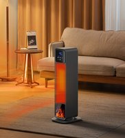 Calentador de Aire Portátil PTC Nuevo de Fábrica con Pantalla Táctil + Control Remoto, Ahorro de Energía para Calefacción de Piso en Hogar y Baño