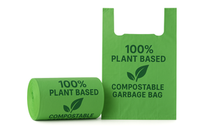 100% sacs poubelle compostables écologiques à base de plantes emballage en plastique de fécule de maïs de stockage de déchets ménagers biodégradables durables - Product Image 4