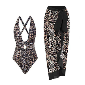 2025 <span class=keywords><strong>maillot</strong></span> <span class=keywords><strong>de</strong></span> <span class=keywords><strong>bain</strong></span> une pièce à imprimé floral tropical transfrontalier pour femmes Bikini à volants à haute élasticité avec logo à la <span class=keywords><strong>taille</strong></span> - Product Image 4