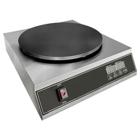 Crêpière Électrique Commerciale en Acier Inoxydable à Commande Tactile 1800W/2800W pour Cuisine Domestique et Professionnelle