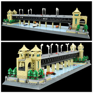 6223 puente del río Yangtze Wuhan edificio atracciones bloque conjunto niños Unisex montaje educativo bloque de construcción juguete de plástico - Product Image 5