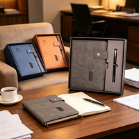 Carnet en cuir PU A5 personnalisé en usine avec stylo, coffret cadeau, gravure laser, impression UV pour entreprise, bureau, ensemble de carnets promotionnels