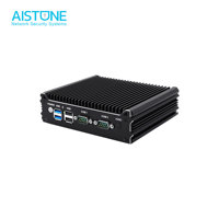 Mini PC AISTONE sin ventilador N150, router de cuatro núcleos con 4xLAN 2.5G, 2xCOM, RAM DDR4, SSD M.2 NVME, pfSense, OPNsense, Firewall