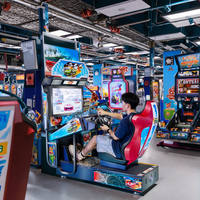 Simulateur de Course avec Écran 32 Pouces, Jeux d'Arcade de Course de Voiture Outrun, Machine d'Arcade à Monnayeur