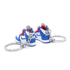 พวงกุญแจรองเท้าทรง <span class=keywords><strong>Dunk</strong></span> <span class=keywords><strong>High</strong></span>-Top แบบ OEM/ODM และจี้ห้อยกระเป๋า สินค้าอุปกรณ์เสริมแบบกล่องสุ่มสุดฮิต - Product Image 5