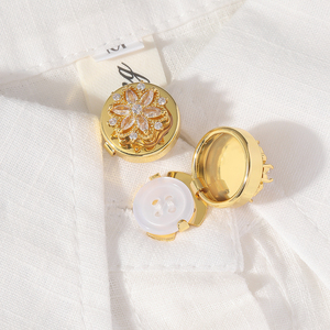Diseño de botones sin costuras de alta calidad Joyería de moda-Botones de <span class=keywords><strong>camisa</strong></span> con <span class=keywords><strong>gemelos</strong></span> de flores Clips de corbata-Venta al por mayor - Product Image 2