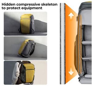 Échantillon gratuit : Sacs à appareil photo professionnels pour photographes, grande capacité, étui pour appareil photo imperméable, sac à dos pour photographie - Product Image 5