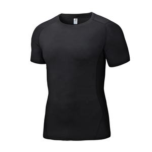 סיטונאי איכות ספנדקס כושר בגדי מותאם אישית מותג פרטי יבש Fit Slim כושר ספורט חולצת טי לגברים - Product Image 6