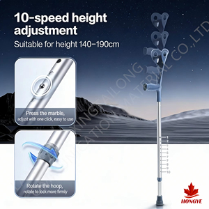 Muletas de Codo de Alta Resistencia HONGYE, 160 kg, para Postoperatorio y Caminar para Personas Mayores - Product Image 4