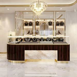 Agencement de magasin de bijoux et montres de luxe : personnalisation complète de la pièce, vitrine en verre, présentoir à bijoux, décoration de magasin - Product Image 2