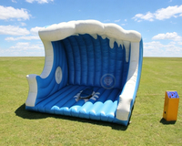 Simulateur de surf gonflable avec tapis de sécurité, planche de surf mécanique commerciale à vendre