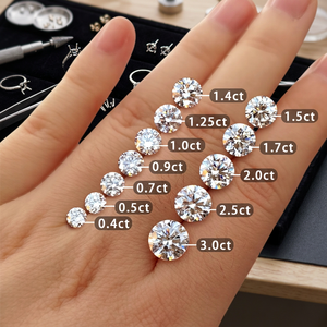 เพชร CVD แล็บสังเคราะห์ Starsgem 1 กะรัต 2 กะรัต 3 กะรัต สี DEF ความสะอาด VS เพชรปลูกในห้องแล็บแบบเม็ดเดี่ยวสำหรับทำเครื่องประดับ - Product Image 4
