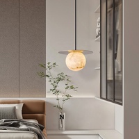 Lustre en albâtre moderne décoratif intérieur de chambre à coucher de salle à manger lumières de fantaisie pour la maison