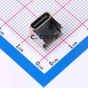 HC-TYPE-C-16P-032E USB Connector SMD Connector ( Connector Type: Type-C )( Gender: Female )( Mounting Type: Horizontal Mount ) - Product Image 1