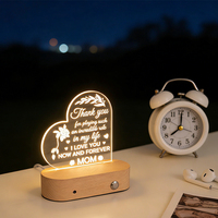 Boîte à musique Bluetooth en bois minimaliste, veilleuse, charge USB, lampe LED tactile à intensité variable, lumière chaude, DIY, chambre à coucher, Saint-Valentin
