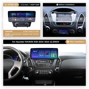 Autoradio Android 12,3 pouces pour <span class=keywords><strong>Hyundai</strong></span> TUCSON 2010-2014 <span class=keywords><strong>IX35</strong></span>, système multimédia GPS, navigation, radio automobile, DSP, unité principale sans fil - Product Image 2