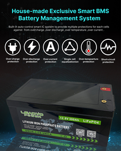12V 12.8V แบตเตอรี่ลิเธียมไอออน400Ah BMS ตรวจสอบวงจร Lifepo4สมาร์ทเทคโนโลยี RV แคมป์เรือเดินทะเลใช้งานได้ - Product Image 4