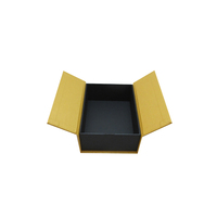 Boîte cadeau personnalisée à double ouverture avec logo sur mesure, magnétique, à deux pièces, ouverture latérale, double porte centrale, avec étui.