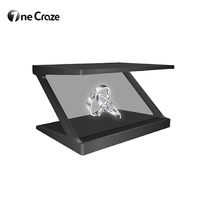 Prix d'usine – Vitrine pyramide holographique 3D, projecteur d'images vidéo LCD, équipement holographique OEM pour salle d'exposition