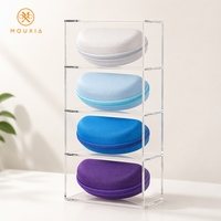 Boîte à lunettes de soleil imperméable et antichoc en EVA, étui de rangement pour lunettes à fermeture éclair, coque semi-rigide
