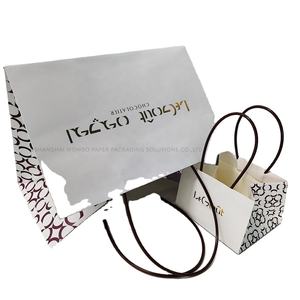 กระเป๋าช้อปปิ้งกระดาษคราฟท์ขนาดจัมโบ้100กระเป๋าช้อปปิ้งแบบถือพิมพ์ลายหรูหราชุดเล็กขนาดจัมโบ้ขนาดกลาง - Product Image 1