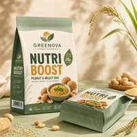 Sachets personnalisés thermoscellables avec logo, sacs d'emballage alimentaire en plastique refermables, aspect naturel, design personnalisé pour collations bio, vente en gros en vrac