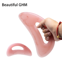 Grande Planche Gua Sha en Résine, Grattoir Facial et Corporel en Acrylique, Outil de Massage Manuel avec Commande Filaire, Logo Personnalisé, Fournitures de Beauté SPA