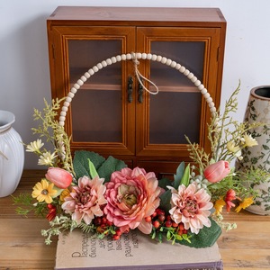 CallaFloral ผนังดอกไม้ประดิษฐ์แบบแขวนทรงกลม ผ้าพลาสติกถักทอ ตกแต่งบ้าน งานแต่งงาน รุ่น CF01483A - Product Image 1
