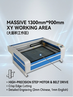 Machine de gravure laser CO2 1390 de type portique, CNC automatique avec rail de guidage Hiwin et moteur Leadshine pour le bois/métal
