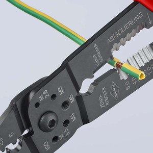 คีมย้ำสายไฟ KNIPEX 97 21 215 ด้ามจับหลายชิ้นส่วน เคลือบสีดำ ขนาด 230 มม. - Product Image 5