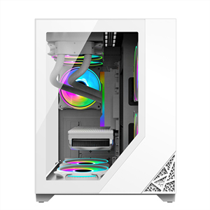 Lovingcool 2024 Custom USB3.0 Alta calidad Atx Mid Tower PC Gamer Gabinete Admite 240mm <span class=keywords><strong>CPU</strong></span> Liquid Cooler - Product Image 2