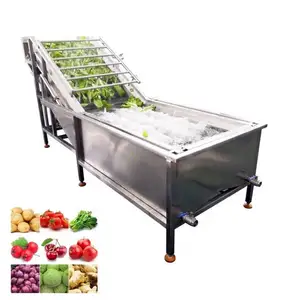 vegetable washing machine fruit washing machine multi functional vegetable washer steel belt lacing vegetable washer