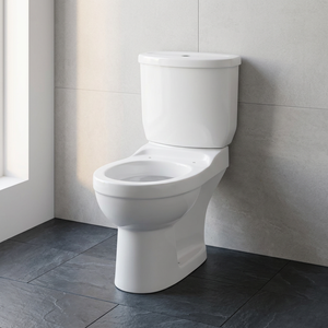 Nouvelle toilette économique en céramique, deux pièces, à poser au sol, avec double chasse cyclonique, pour salle de bain - Product Image 2