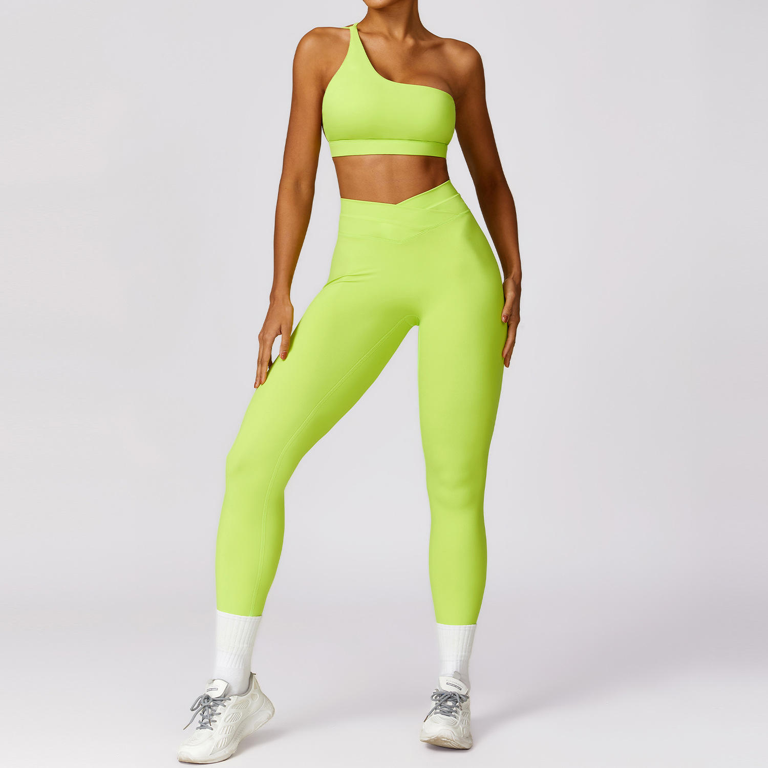 bra and pants yellow green